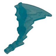 Lego nunčaky, průhledná světle modrá (73766b TRANS-LIGHT BLUE)